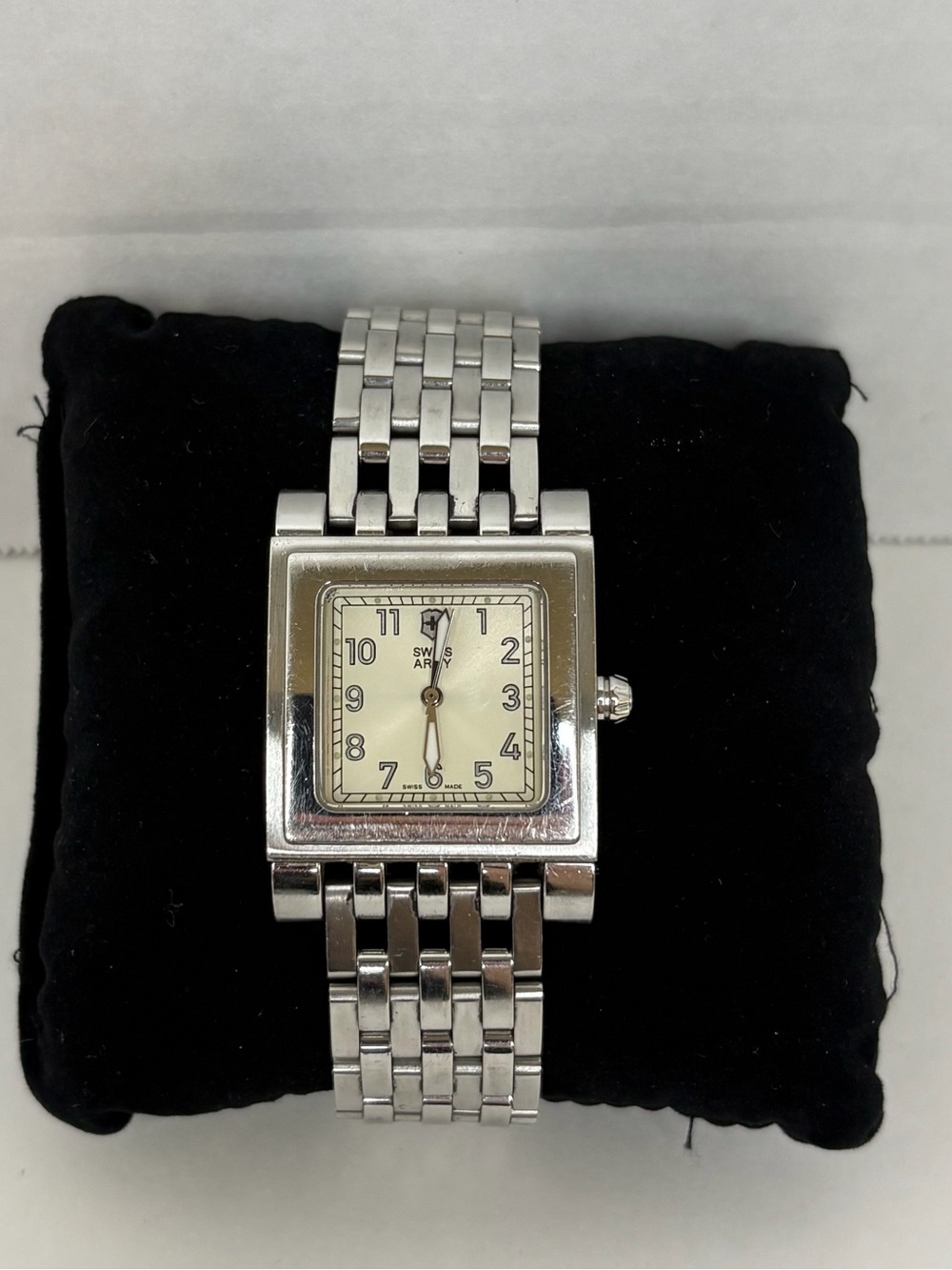 Swiss Army Women's Silver Square Bracelet Watch